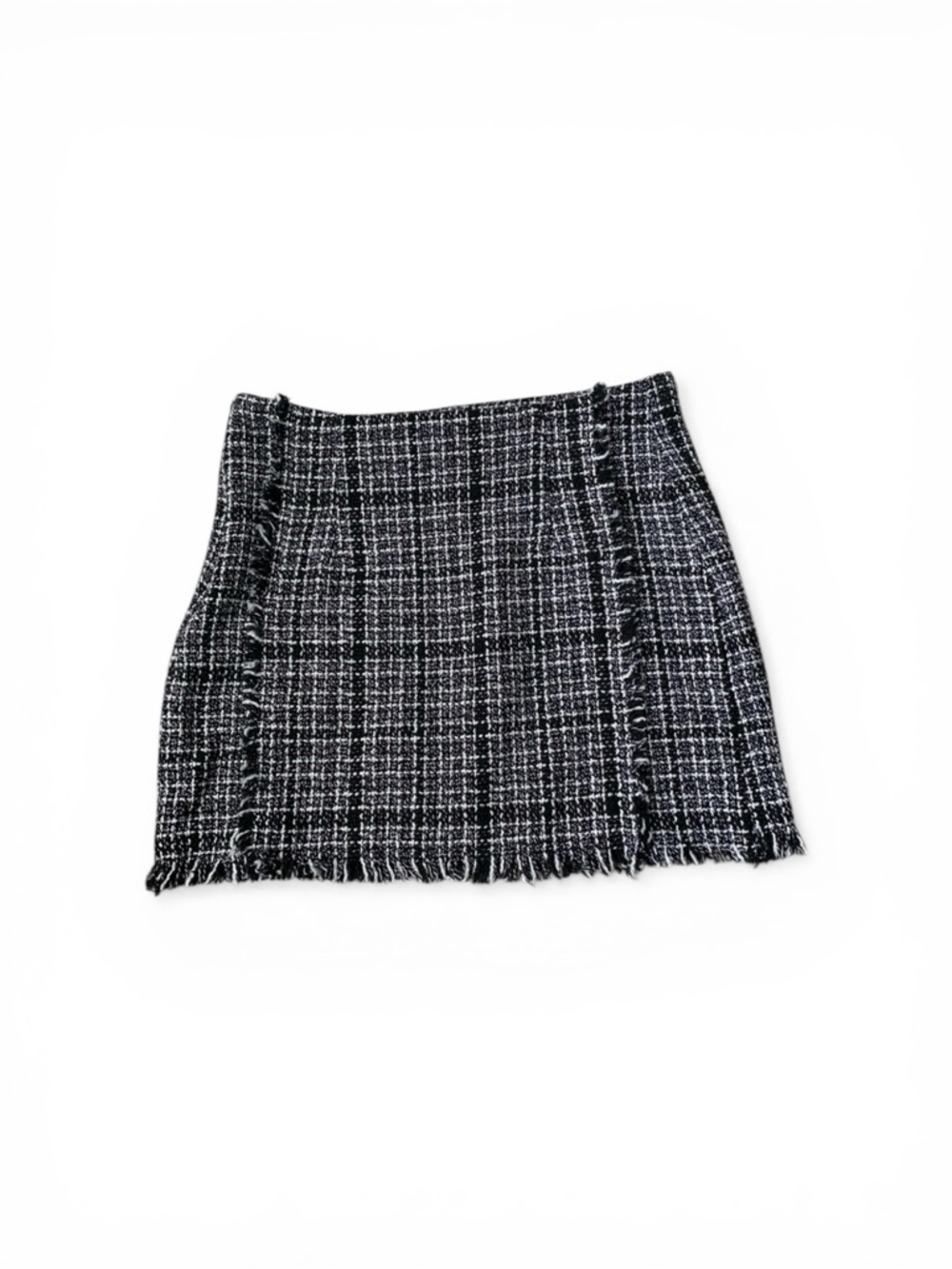 🎆🎇3for$9 Women’s SHEIN houndstooth mini skirt- L- black and white - Picture 2 of 5